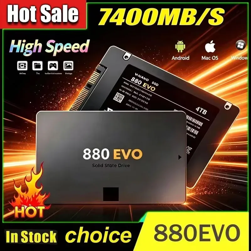 4TB Solid State Disk SSD 870 Internal Solid State Hard Drive SATA3 2.5 Inch Fast Read Write For Laptop Microcomputer Desktop PC