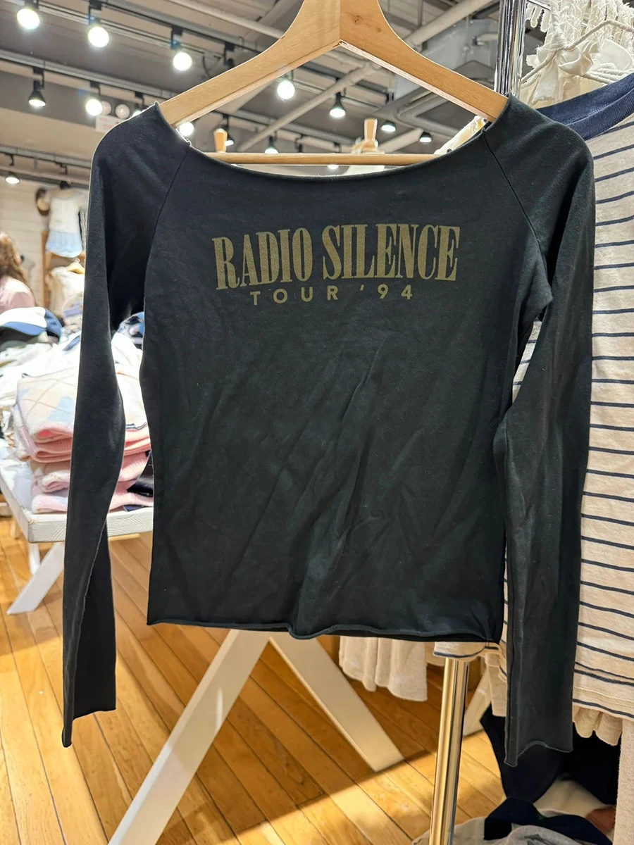 Letter Print Vintage Slim Long Sleeve T-Shirts Women Sexy Slash Neck Roll Hem Cotton Cropped Tees Casual Streetwear Crop Top Y2k