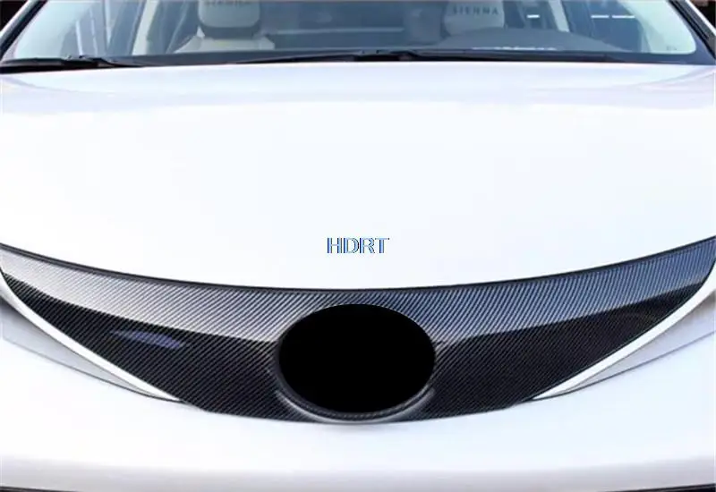 For Toyota Sienna Granvia 2021 + Accessories Front Hood Bonnet Grill Grille Bumper Lip Mesh Trim Strip Cover Molding Car Styling