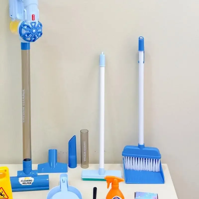 Đồ chơi máy hút bụi điện thực tế cho trẻ phát triển thói quen dọn dẹp thông qua trò chơi giả vờ 15UB