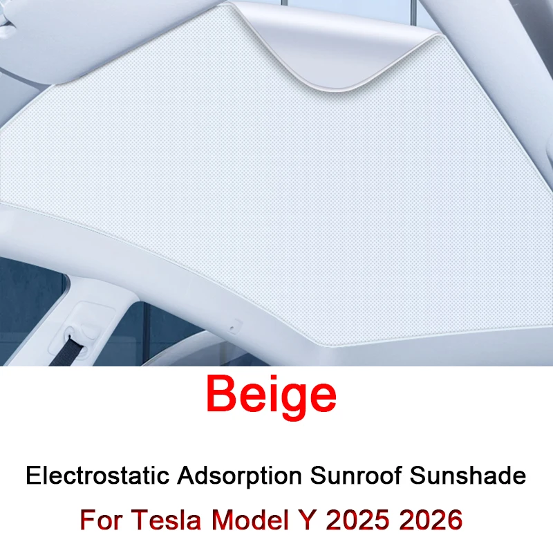 

Для Tesla Model Y 2025 2026, электростатическая адсорбция, солнцезащитный козырек на крышу автомобиля, просветка, слепая затенение, лобовое стекло, люк на крыше, аксессуар