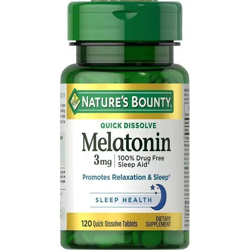 Free shipping Melatonin 3mg 120 tablets promotes relaxation & sleep