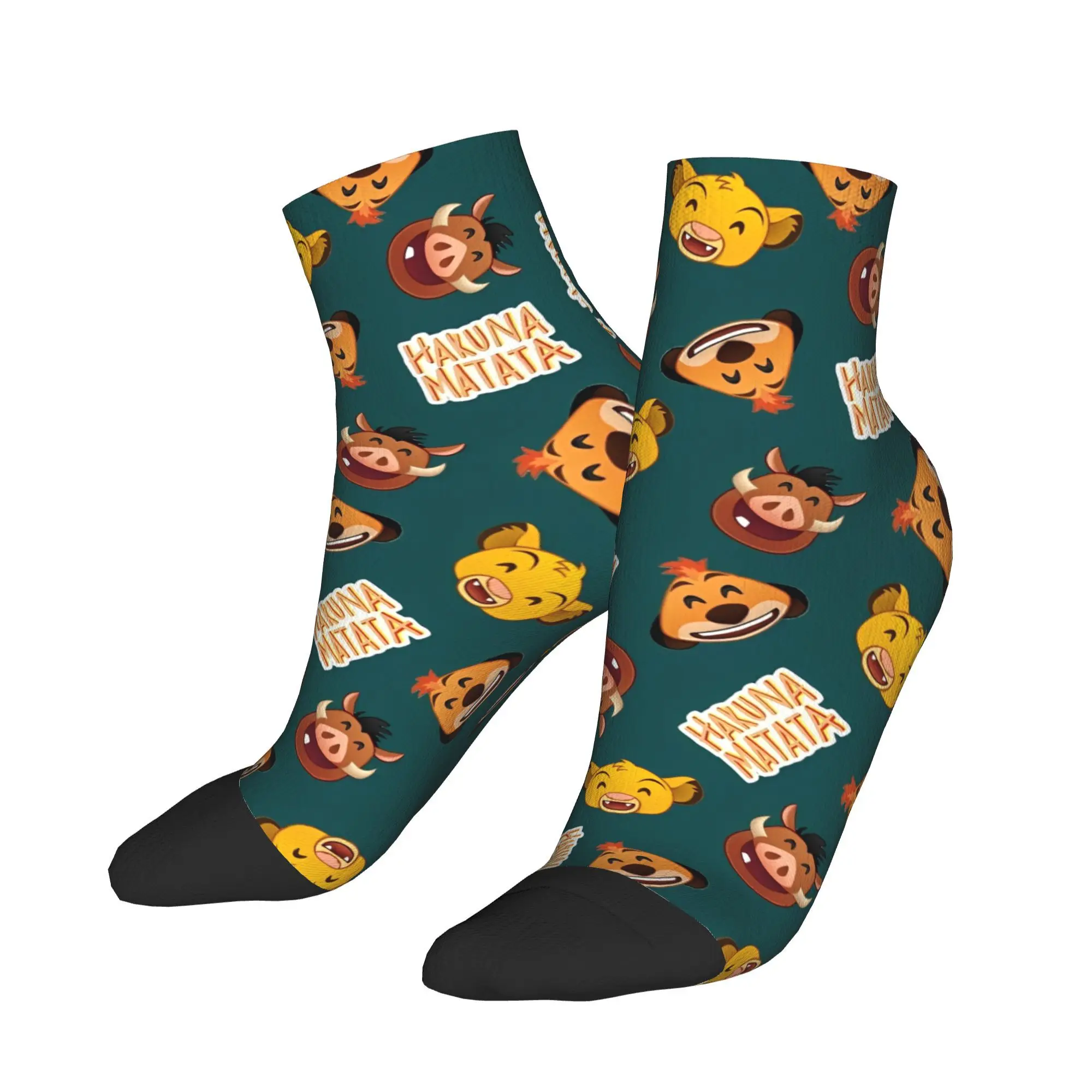 

Lion King Simba Cartoon Stockings Kawaii Casual Socks Unisex Men Warm Soft Socks Spring Outdoor Pattern Non Slip Socks Gift Idea