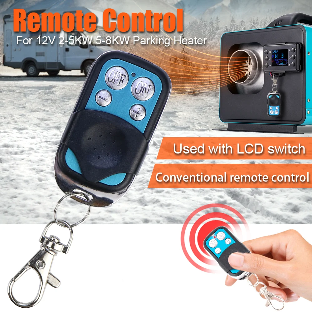 5KW Air Diesel Parking Heater Display Switch Control Black 6-button LCD Switch For Parking Heater Controller Board Motherboard
