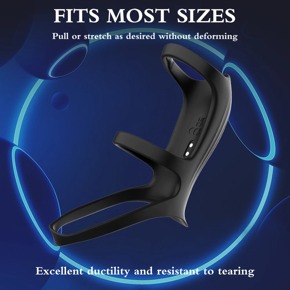 APP بلوتوث تهتز خاتم الديك القضيب الدائري هزاز تأخير القذف الجنس لعب للرجال زوجين Penisring كوكرينج ديك كم #4