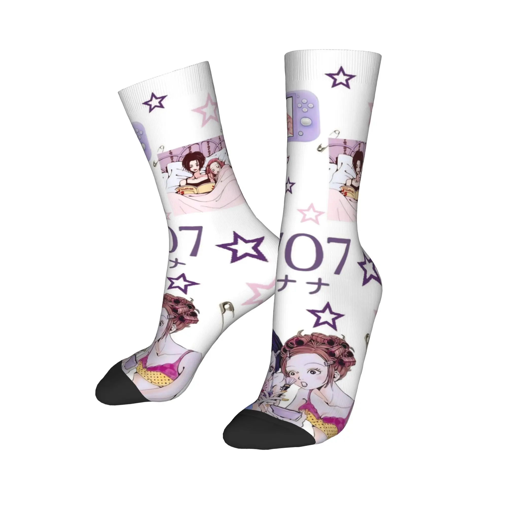 جوارب كرة السلة الرائعة Nana Ai Yazawa من البوليستر للجنسين تمتص العرق #1