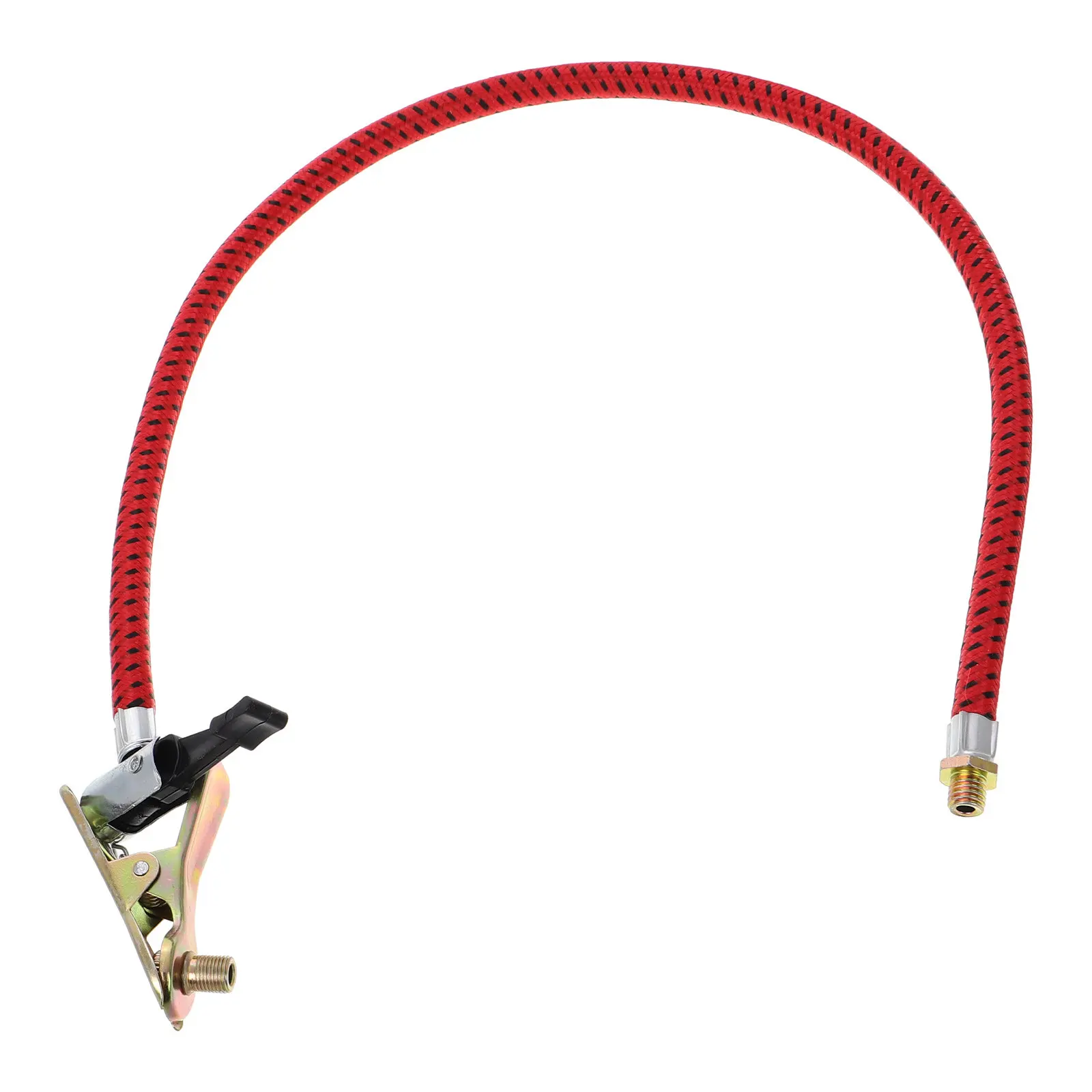 

Red Flexible Bike Pump Hose for Car Motorcycle Electric Scooter Tire Inflator Adapter Universal Replacement Air Compressor