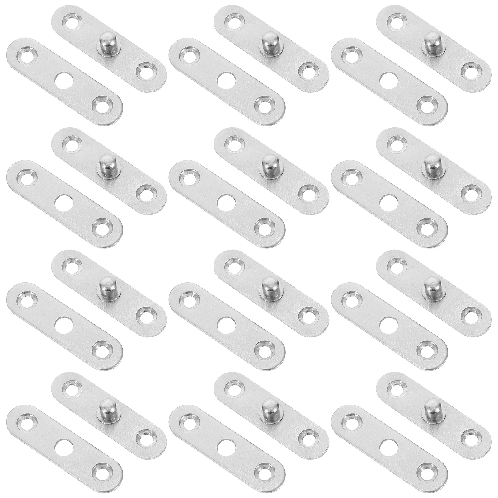 

20pcs Hidden 360 Degree Hidden Door Hinge Rotation Heavy Duty Cabinet Door Furniture Pivot Black Handles Stainless Steel