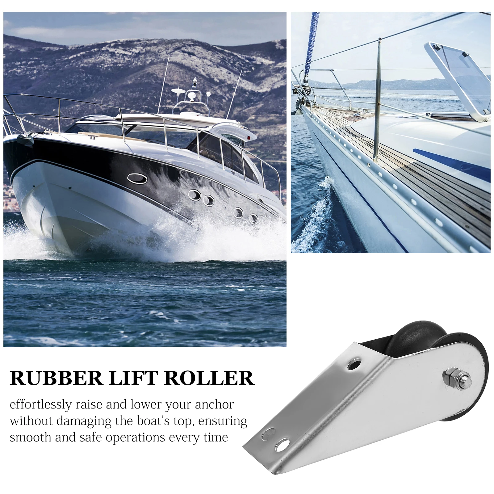 

Stainless Steel Anchor Bracket Bow Anchor Roller Boat Trailer Winch Stand Yacht Accessories Rubber Lift Roller Boat Lift