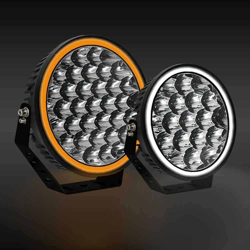 

Wholesale 12V 7inch 9inch Dual Color DRL Round Spot/Flood Combo 4x4 LED Offroad Driving Light For Trucks