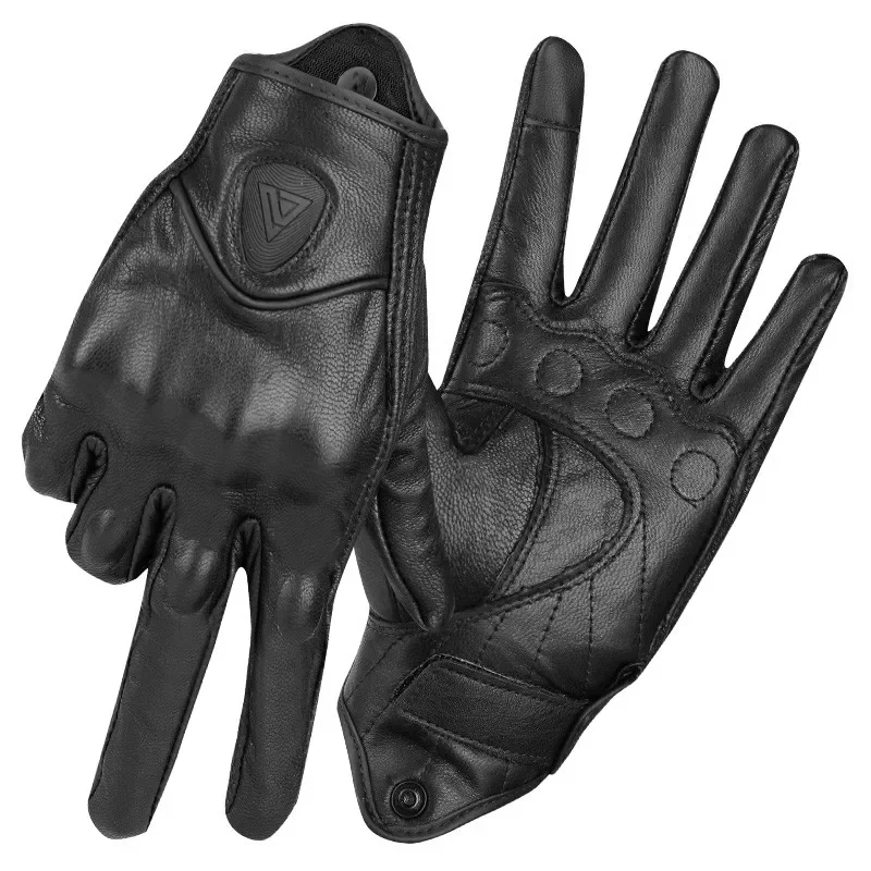 VOERH Winter Motorcycle Gloves Drop Proof Punch Touch Screen Gloves Sheepskin All Refers To Motorcycle Riding Equipment