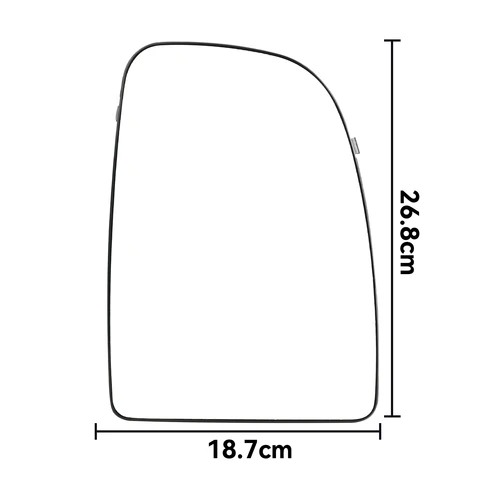Imagen 2 del producto Reemplazo convexo calentado de cristal de espejo lateral izquierdo derecho superior inferior para Fiat Ducato 2006-2023 Ram ProMaster 2014-2023 Citroen