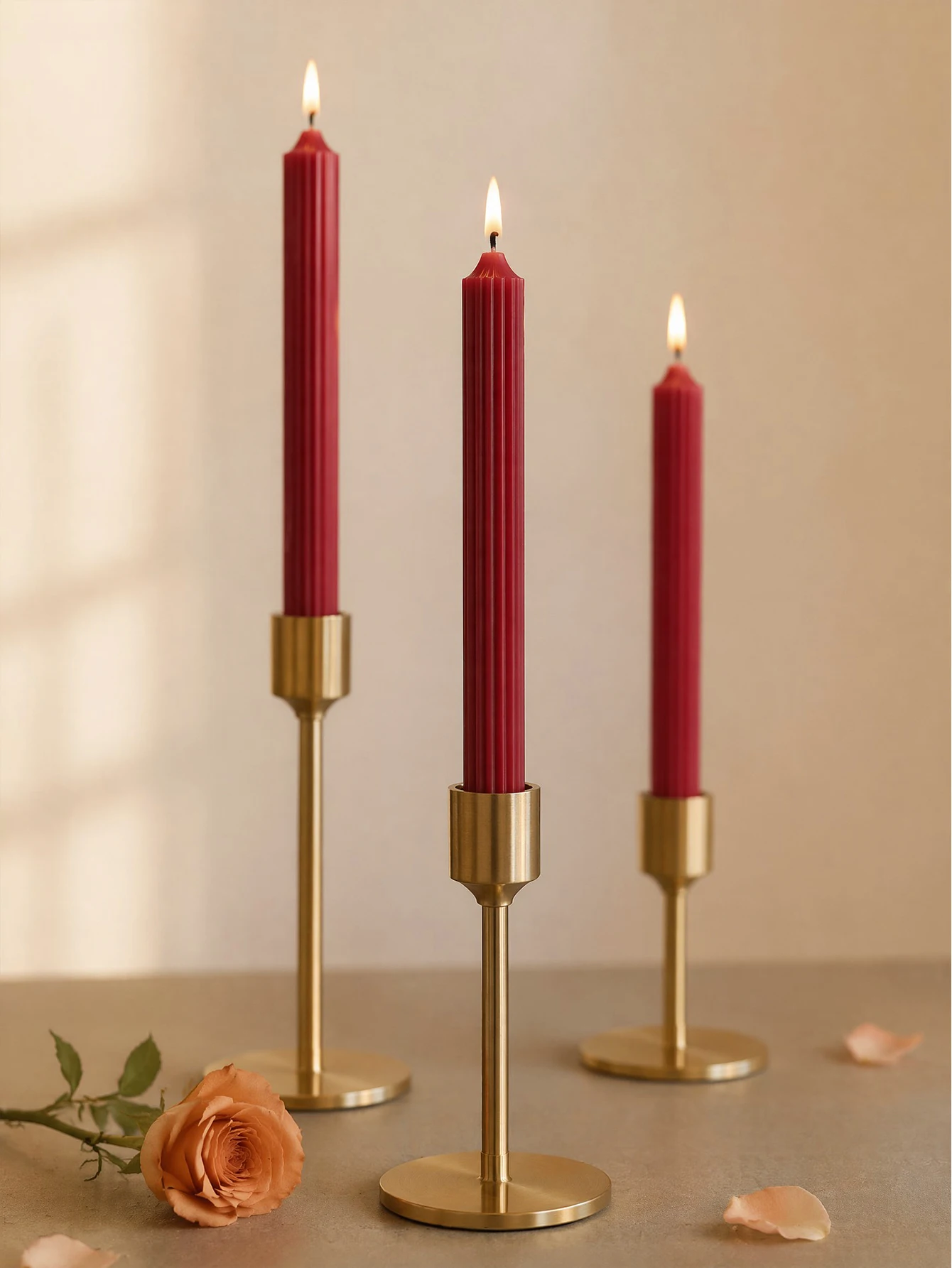 4個入り 25cm ワインレッド アロマセラピーキャンドルセ - Home Fragrance No 4 のレビューと価格