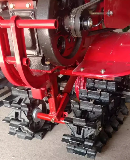 7/8/9 마력 디젤 엔진 이중 체인 트랙형 경운기 파워 틸러 로터리 틸러 소형 경운기 틸러 파워 틸러