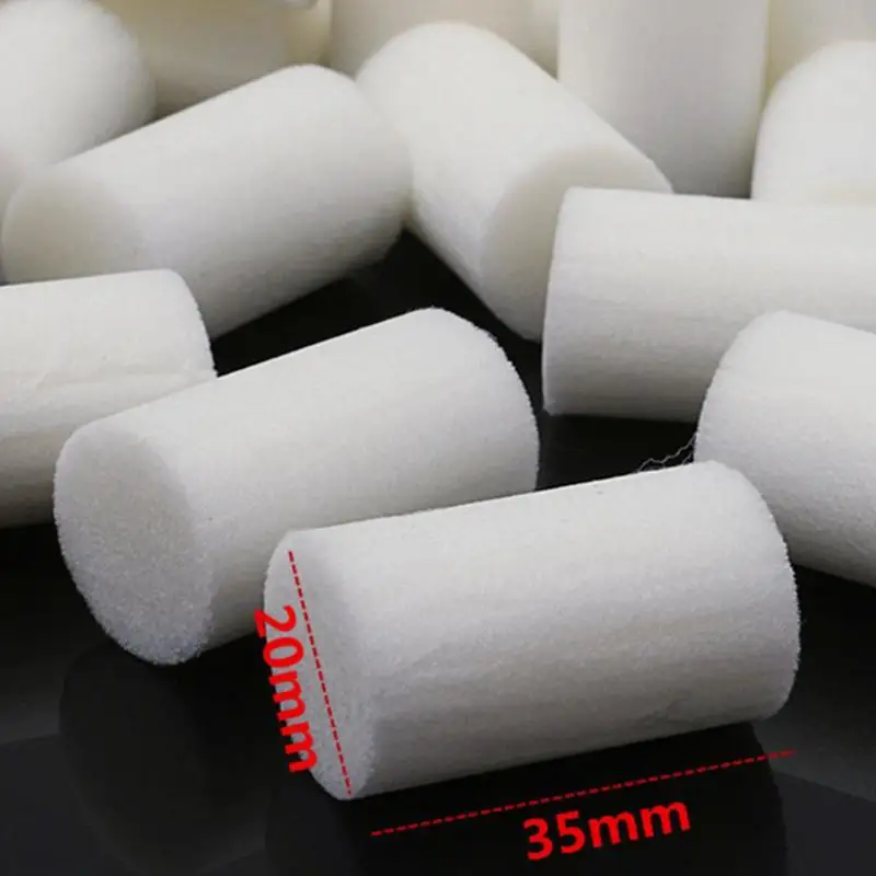 20/50 Pcs High Pressure Pump Filter White Fiber Cotton Filters For Air Compressor System 35x20mm Cleaning Tools