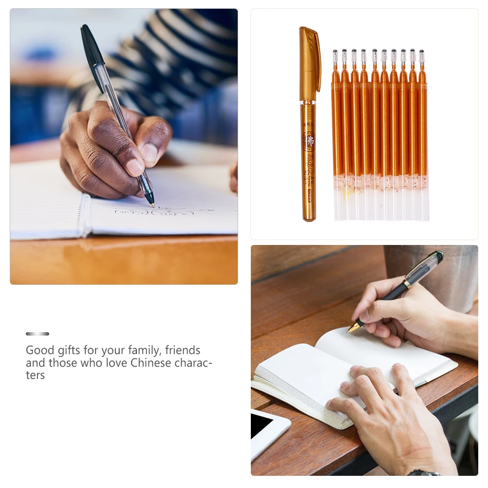 

1 set 1 Set Glitter Gel Pen Refills Copying Lightweight Portable Writing Stationery Refill Neutral Pen