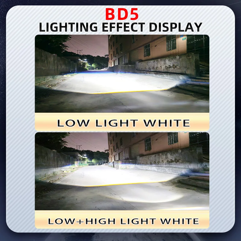 H4 Bi LED Projector Lens Headlight Bulbs Canbus Auto Fog Lamp H4 White High Low Beam Light Headlamp For Car Motorcycle 12V 24V