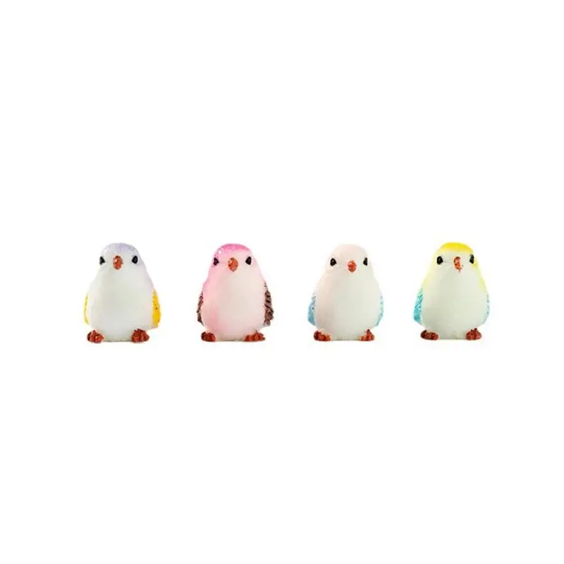 Moss Micro-landscape Succulent Accessories Cute Cartoon Bird Ornaments Gardening Plants Animal Resin Crafts Ornaments