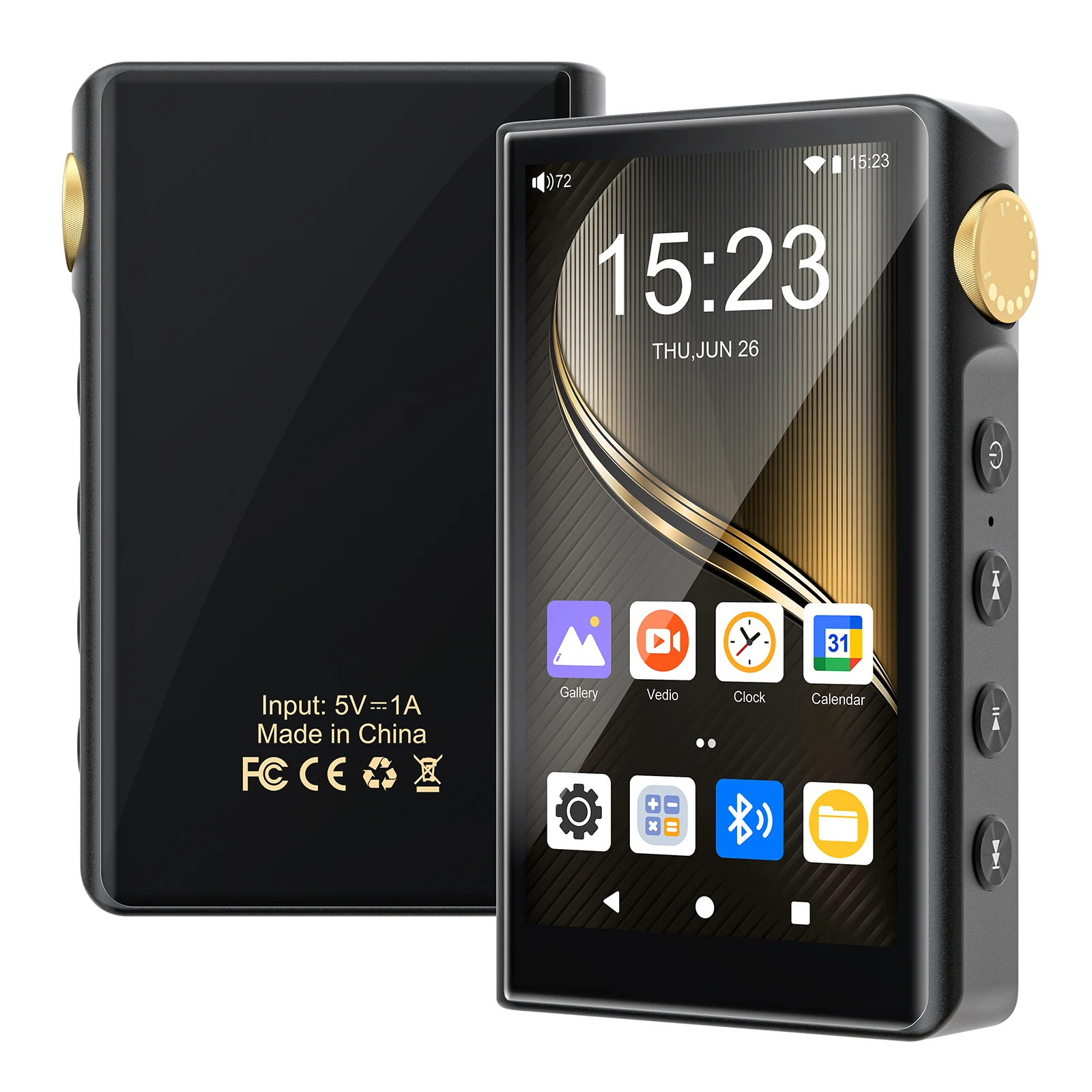 96 GB HiFi Lossless Muziekspeler Android 12 Bluetooth WiFi DSD Hoge Resolutie Audio Speler tot 512 GB Uitbreidbaar