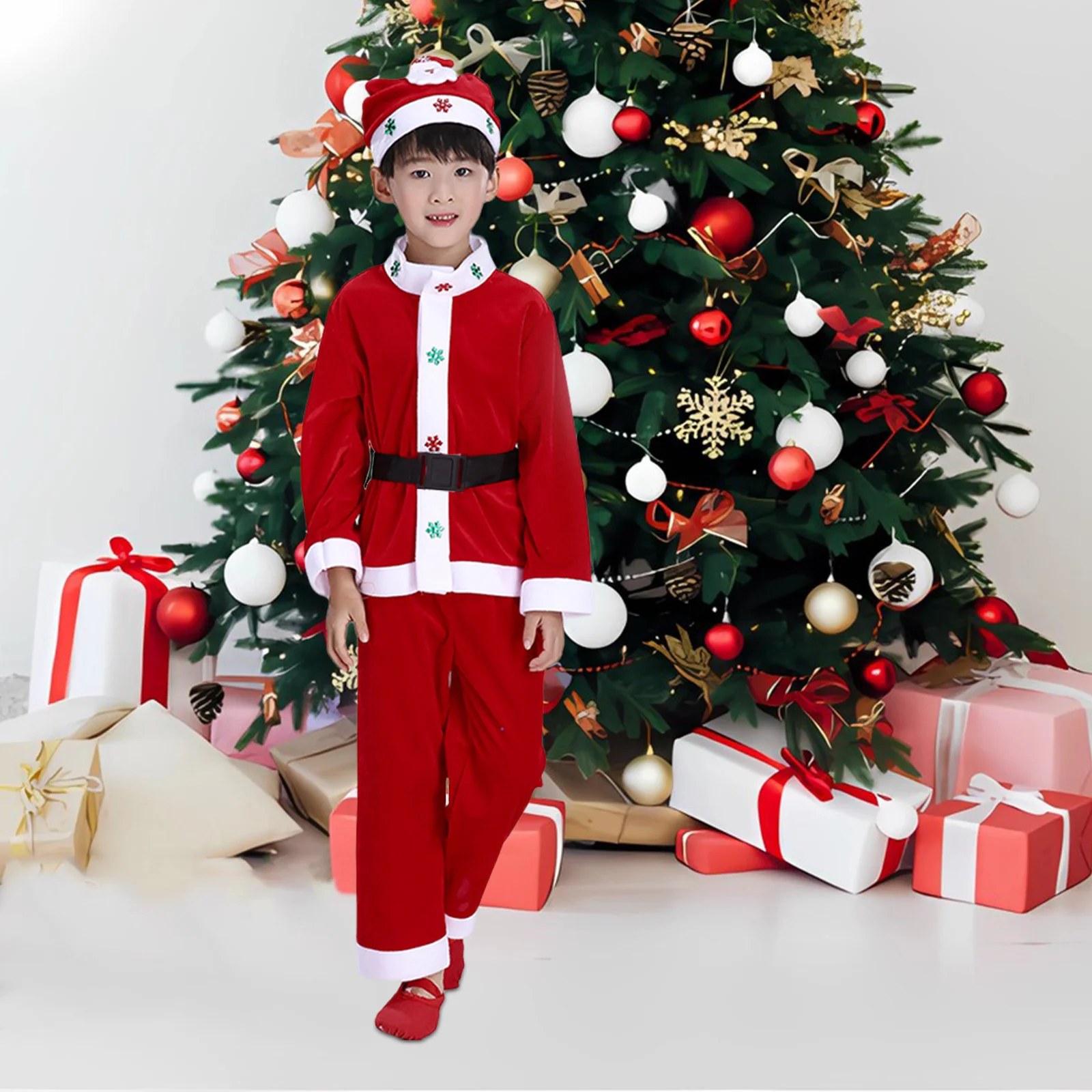 

Christmas Costumes Boys Clothes Suits for Stage Performing Holiday Cosplay Clothing Man