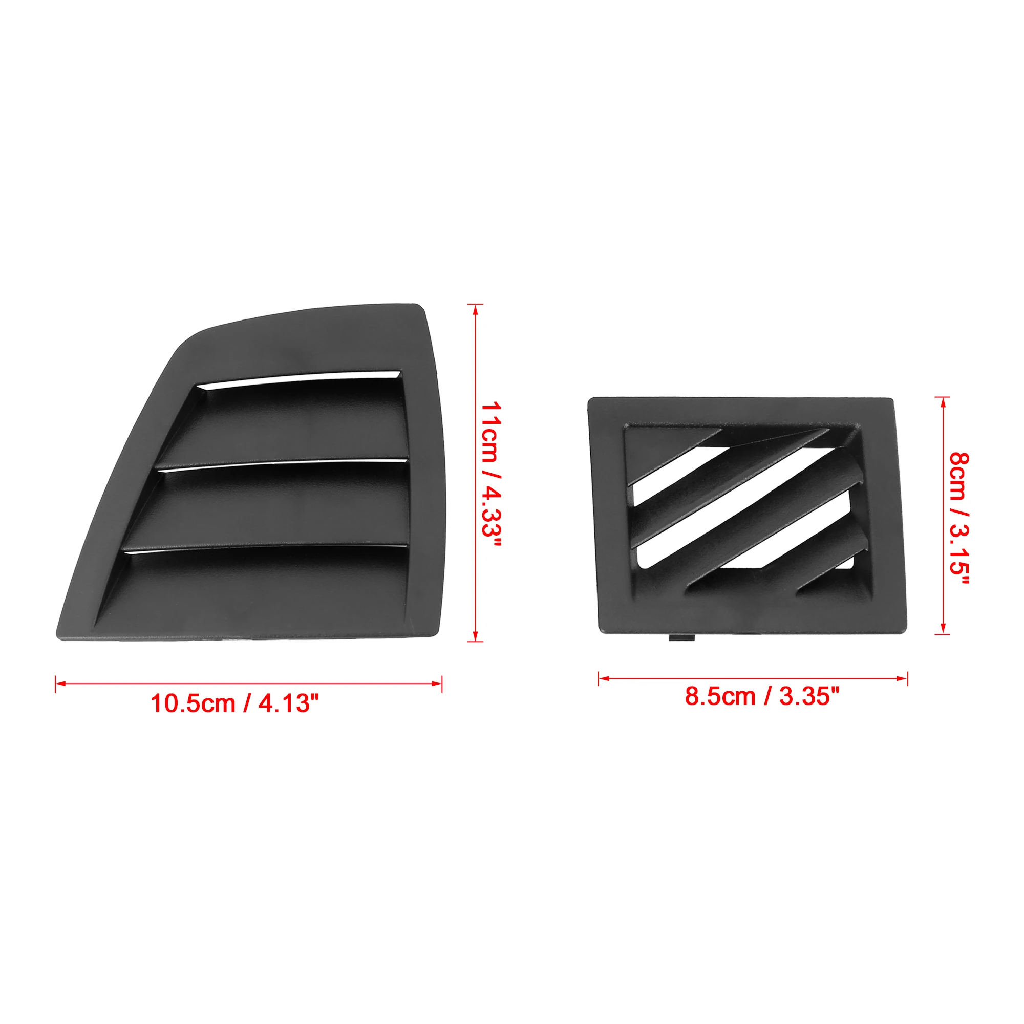 X Autohaux Car Front Air Vent Grille Cover Set Black for Dodge Charger 2006-2007 for Magnum 2005-2007