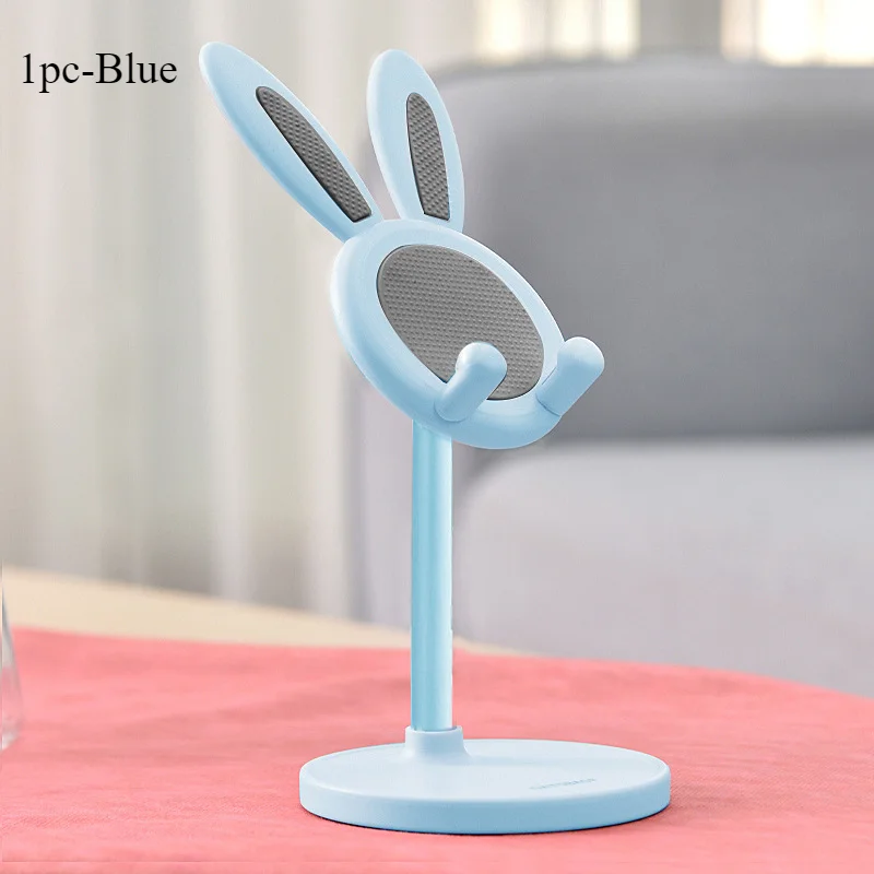 De schattige konijn mobiele telefoonstandaard desktop kan de desktop telefoonaccessoires telefoonstandaard telefoongreep optillen en aanpassen