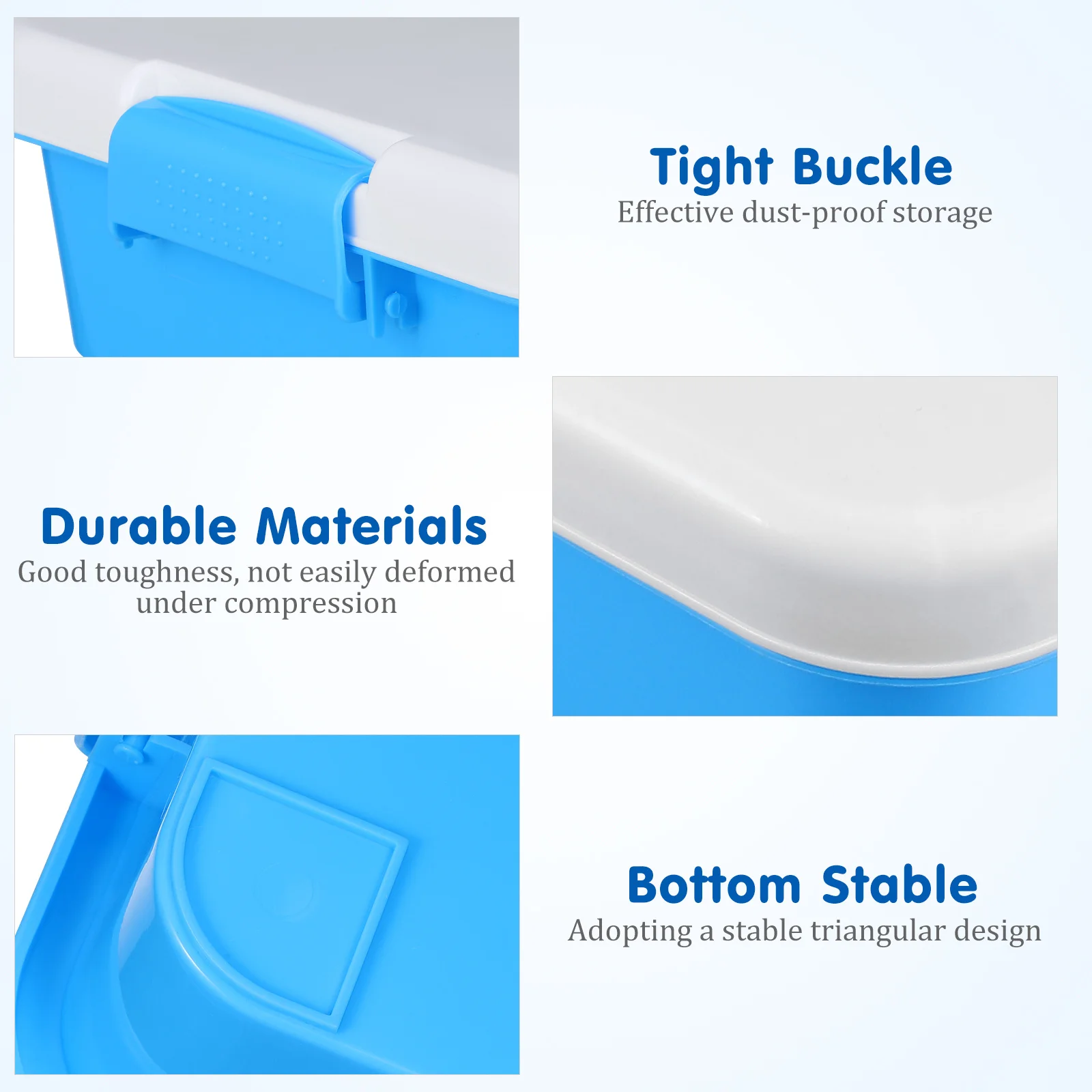 صينية رمل محمولة باليد مع صندوق تخزين، صينية رمل محمولة متعددة الوظائف من مادة ABS متينة #6