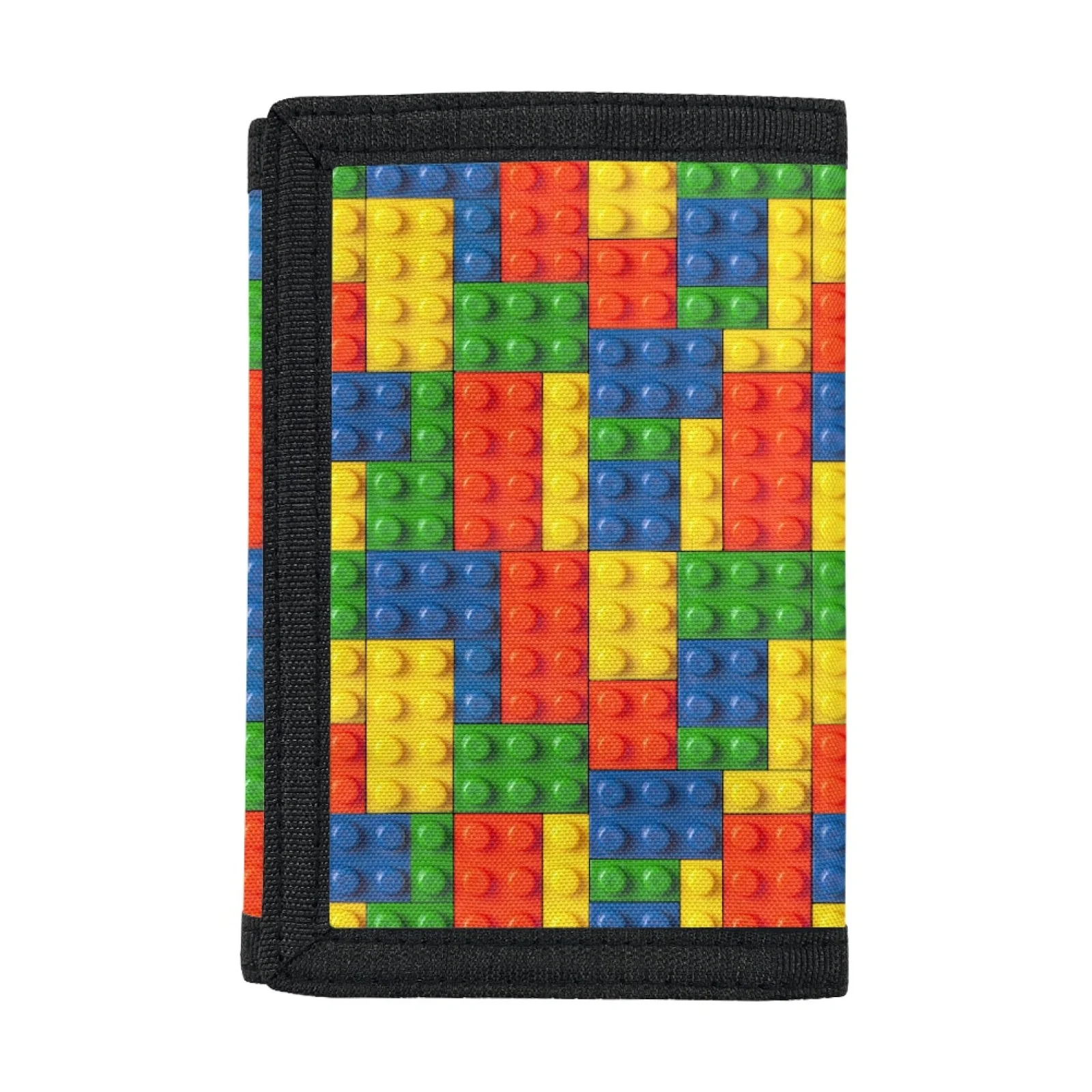 Bricks Print Trifold Wallet for Boys Girls, Wallet for Little Young Girls Cute Small Toddler Tri Fold Wallets Christmas Gift