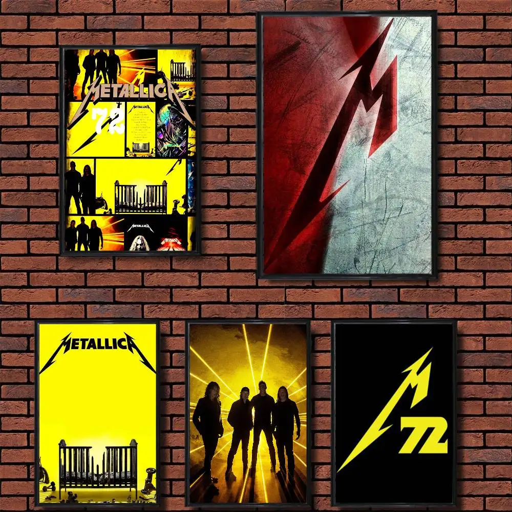 

hot S-seasons M-metallica 72 High Quality Dorm Living Room Aesthetic Wall Decoration Painting Poster Stickers Gift