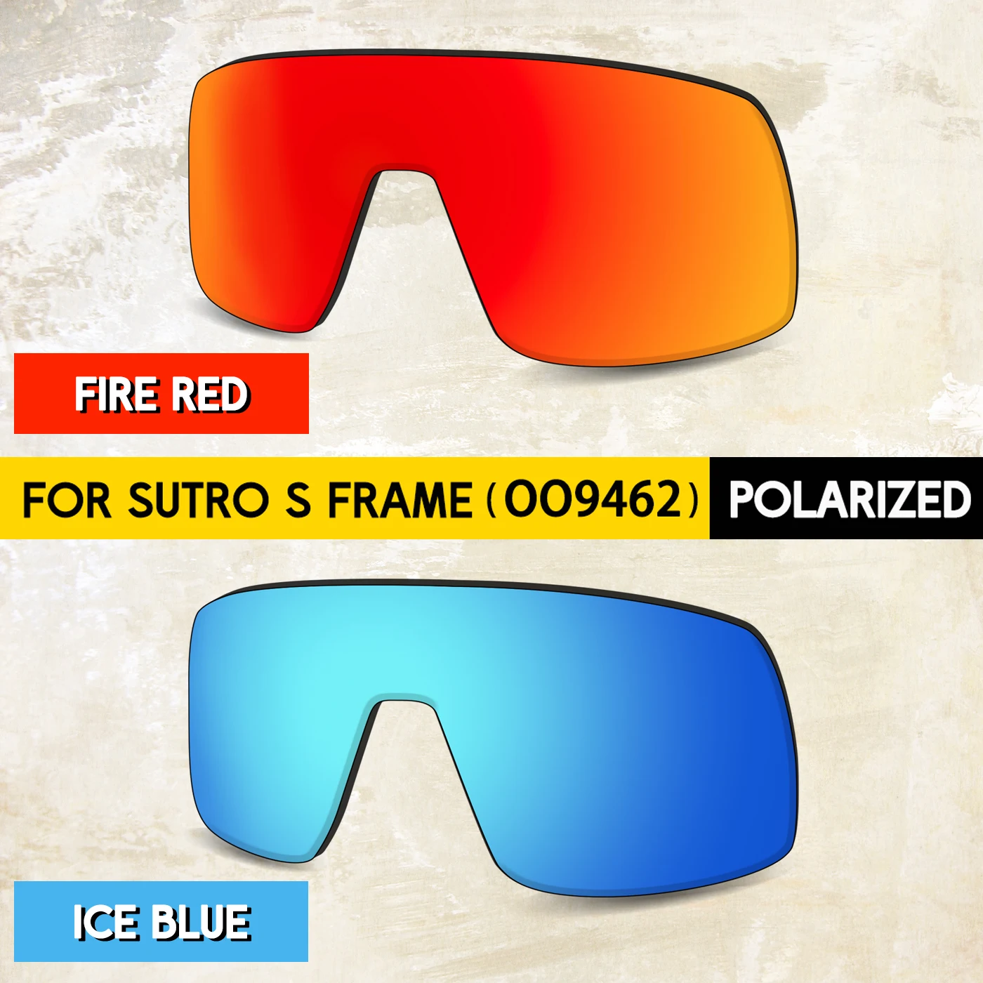 2 pairs POLARIZED Replacement Lenses for Oakley Sutro S OO9462 Sunglasses - Multi Colors