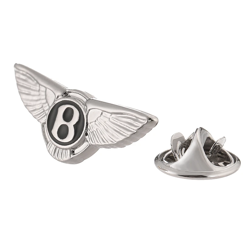 High grade brand car logo letter B Brooch Lapel Pin men\'s and women\'s fashion jewelry clothing backpack Badge Party Gift