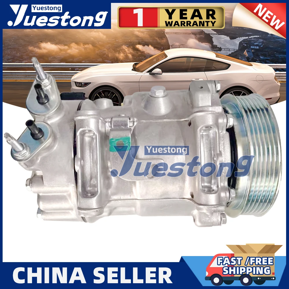 

Компрессор переменного тока SD7C16 для Peugeot 307 308 807 607 406 Citroen C4 Berlingo 9800839580 9671216780 9659875880 9651911480 9656483580