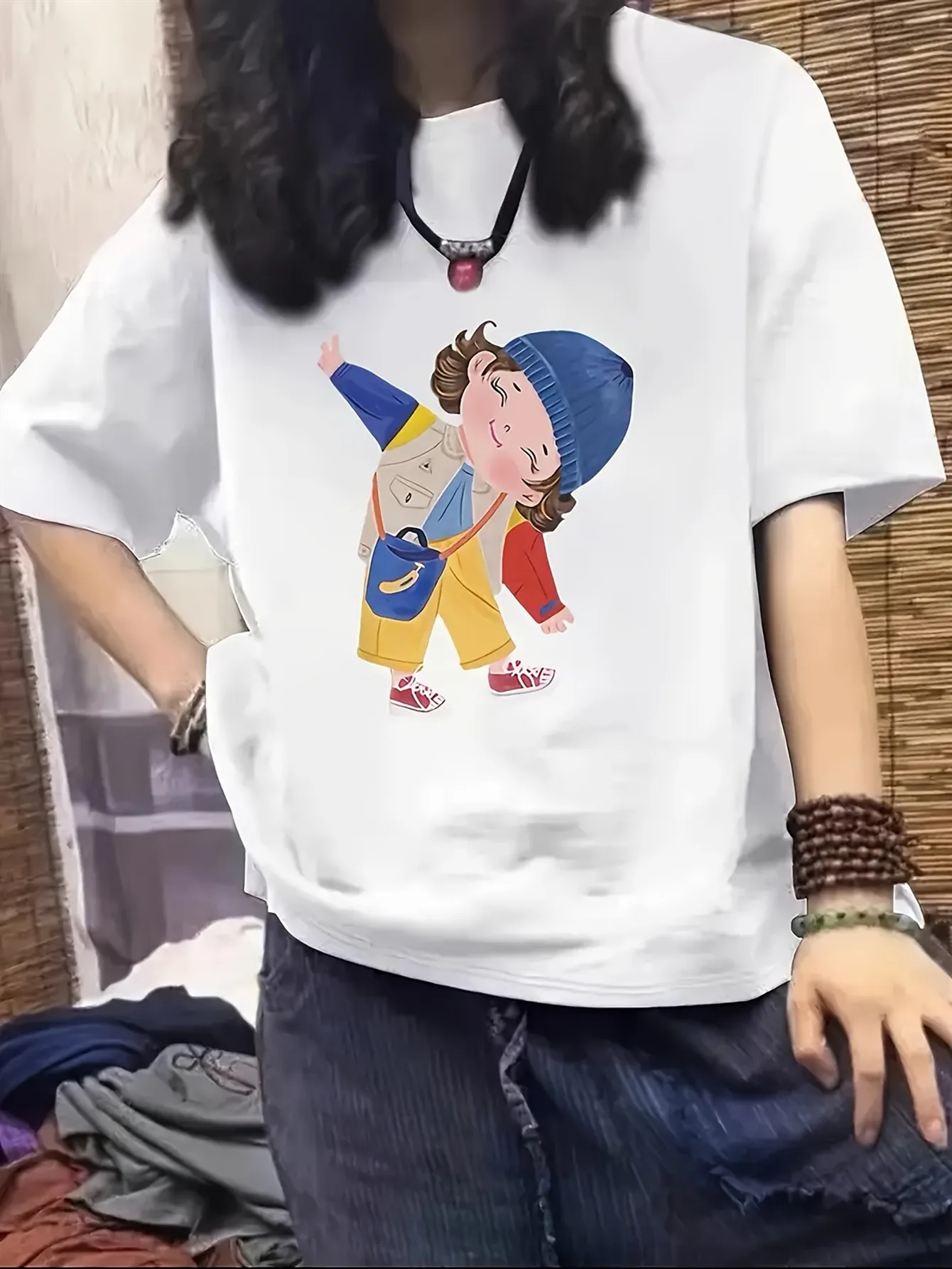 

Женская белая футболка, повседневный повседневный топ ярких цветов, футболка с рукавами в стиле Харадзюку, уличные топы, футболки, эстетичная одежда