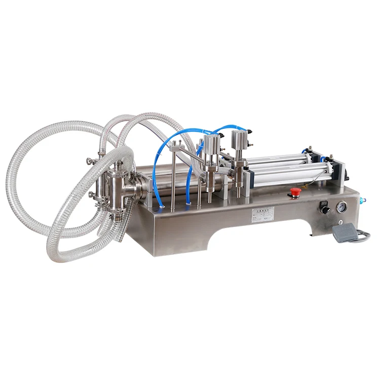 Pneumatic Volumetric Liquid Filling Machine For Soft Drinks Honey Paste Shower Gel-Quantitative Glue Filler For Beverage Glass