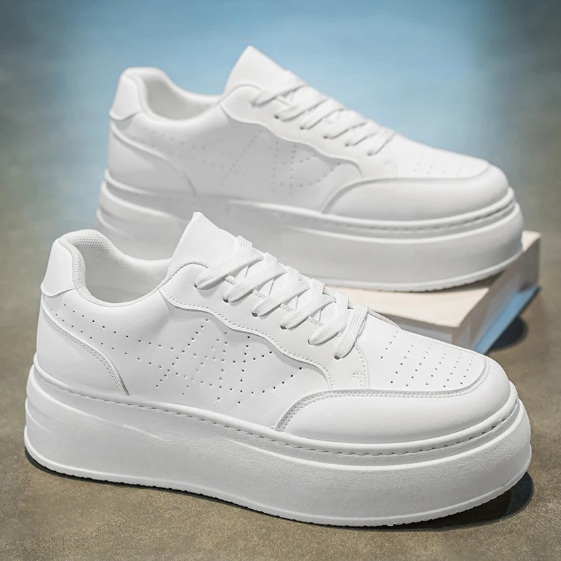 

Thick Sole Breathable Anti Slip Walking Sneakers 2026 Autumn Men's Casual Shoes Fashion Comfortable Wear-resistant Mens Footwear