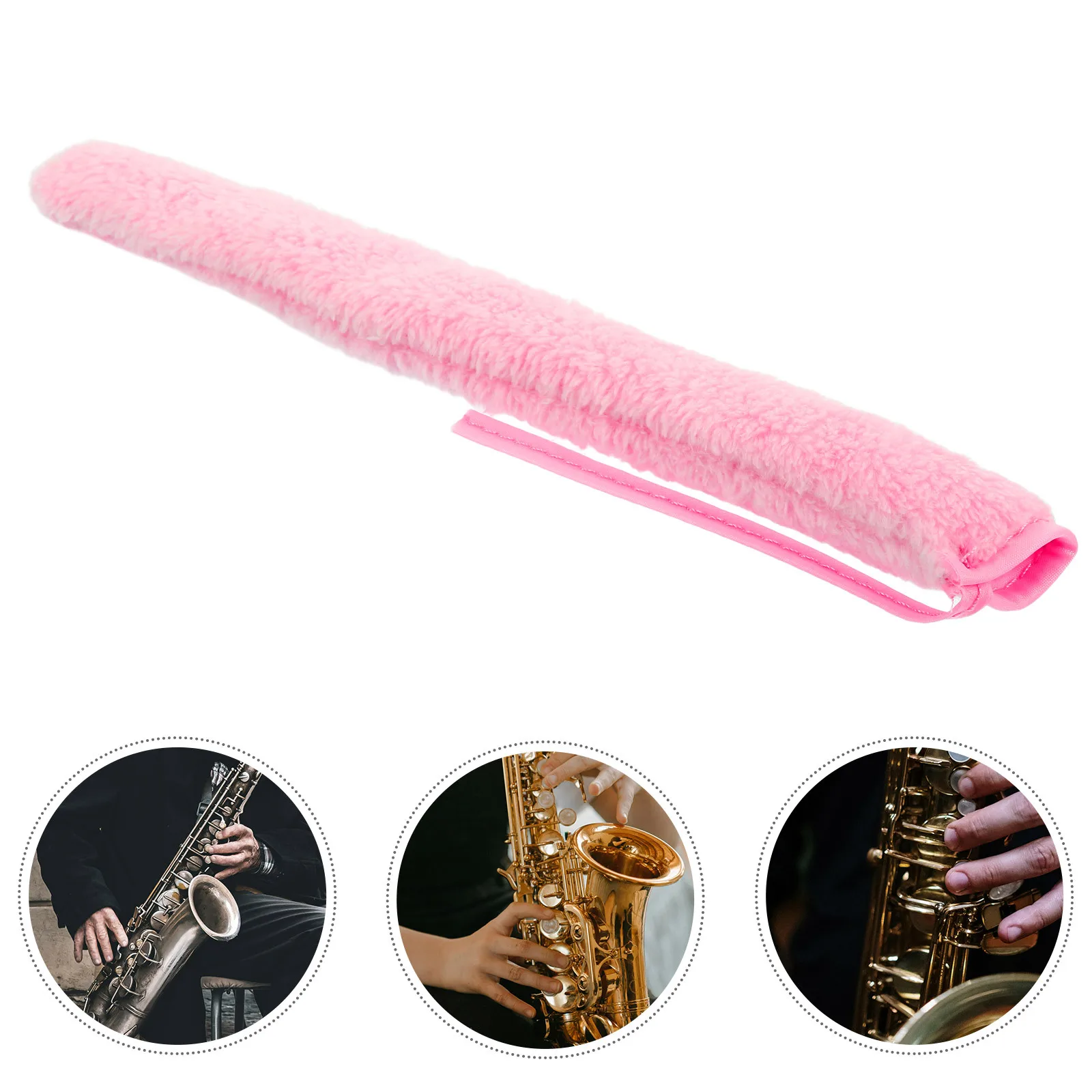 

Alto Saxophone Interior Cleaning Swab Ultra Absorbent Cloth for Clarinet Flute Tube Maintenance Scratch Resistant Material