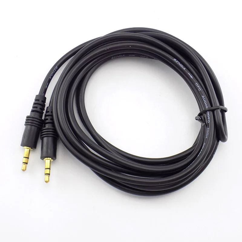 1.5/3/5/10M 3.5mm męski do męskiego Jack Audio Stereo Aux AV Przedłużacz kabla do głośnika audio TV Komputer Laptop odtwarzacz W28