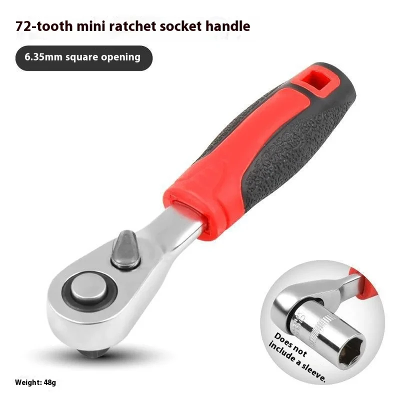 Mini 1/4 Ratchet Wrench Handle Quick Socket Ratchet Wrench with 8 Socket  (5-12mm) Wrenches Combination Set