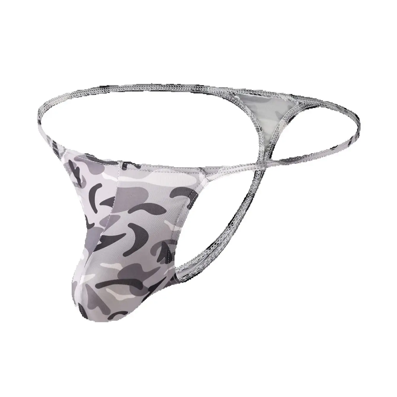 2PCS men's underwear camouflage sexy sports basic men's thong soft and comfortable men's thong