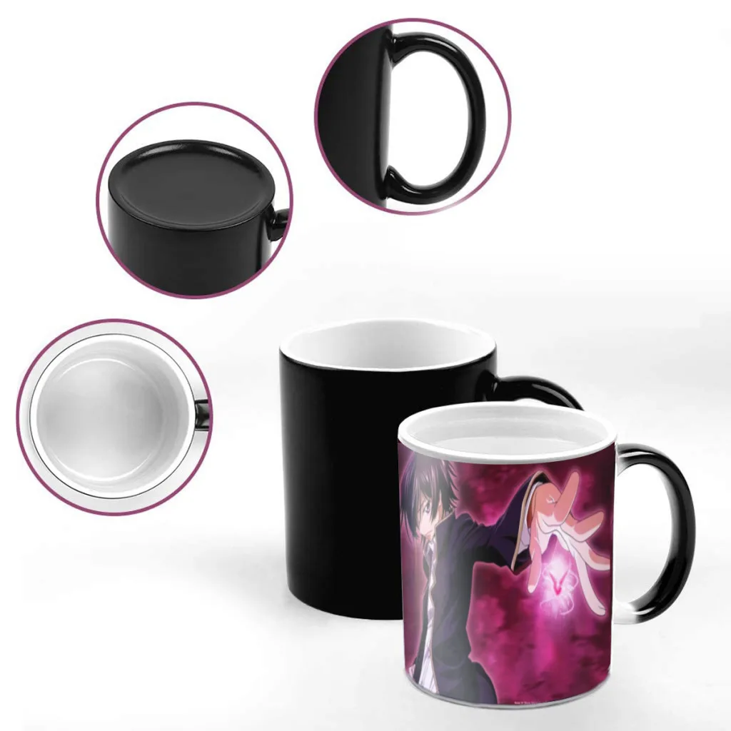 Anime Code Geass Lelouch Magic Hot Cold Heat Temperature Sensitive Color-Changing Coffee Tea Milk Mug Cup