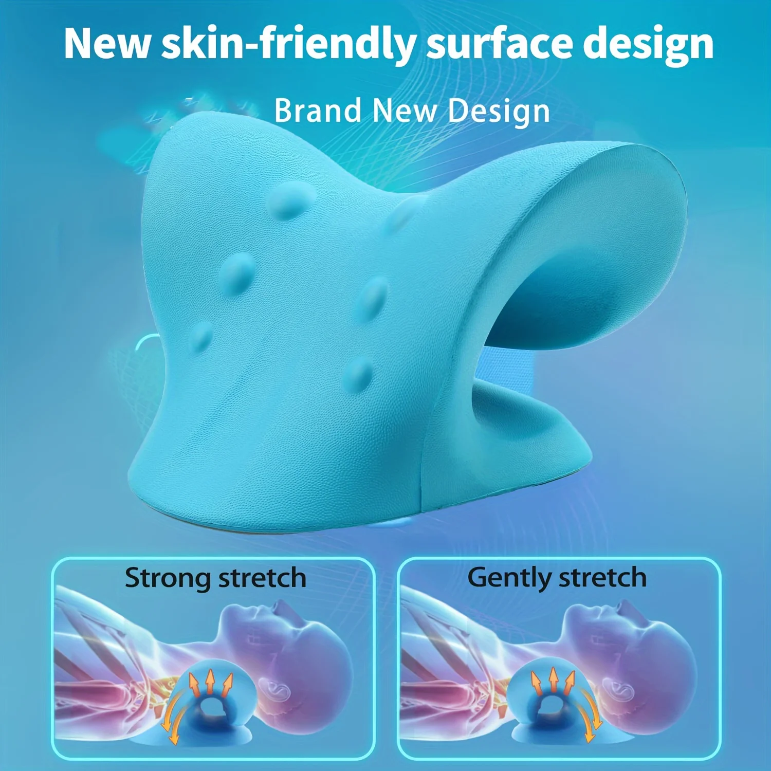 

Portable Cervical Massage Pillow for Home Use with Gravity Finger Pressure Neck Correction Cervical Protection Sleep Aid Repair