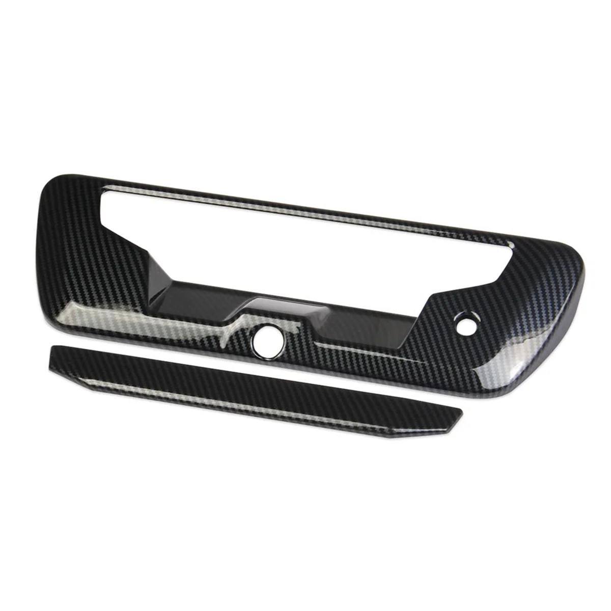 For 2022-2024 Car Rear Trunk Door Handle Cover Trim Exterior Accessories ,ABS Carbon Fiber