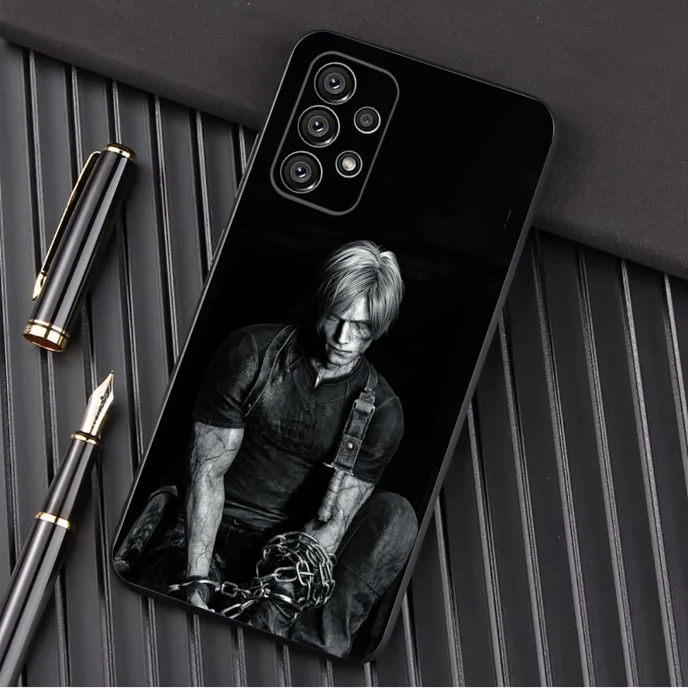 Leon R-Resident Kennedy E-Evil 4 Phone Case For Samsung Galaxy A13,A21s,A22,A31,A32,A52,A53,A71,A80,A91 Soft Black Shell