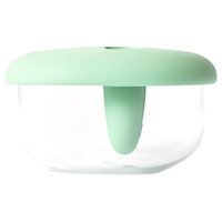 AT19-Leak-Proof Silicone Snack Container 2-In-1 No-Mess Food Storage Box With Lid Portable Design