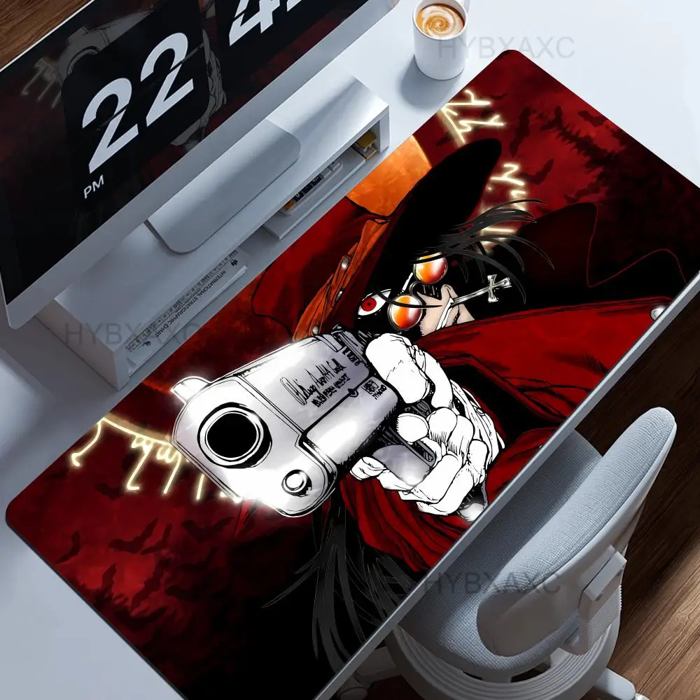 HD Print Computer PC Gamer HYBXAXC H-Hellsing Alucard Large Gaming Mouse Pad Quick Delivery Anime Carpet Keyboard Mat Desk Pad