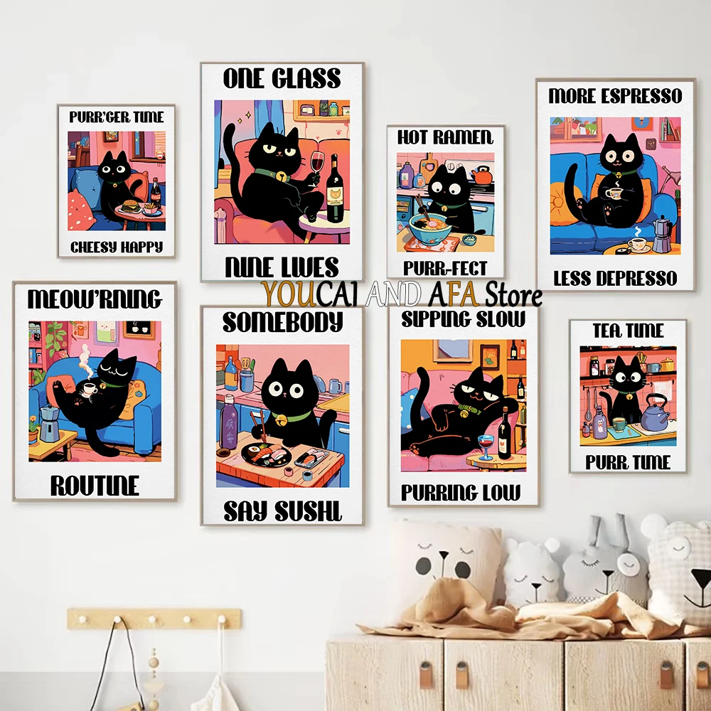 Black Cat Cozy Life…