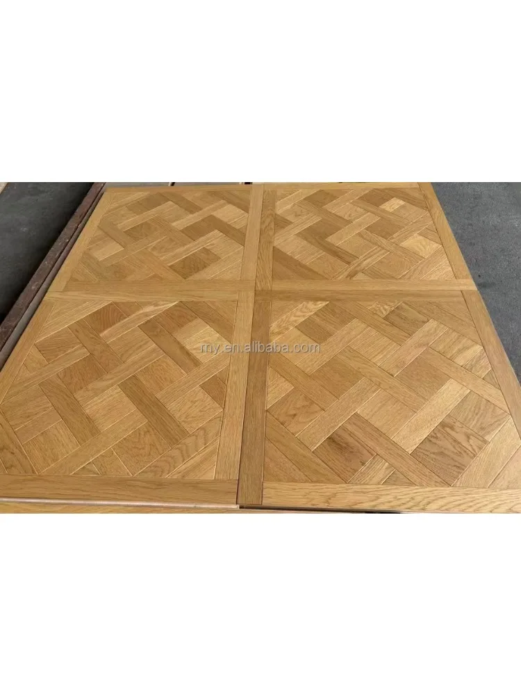 맞춤형 오크 아트 브러쉬드 파켓 우드 플로어