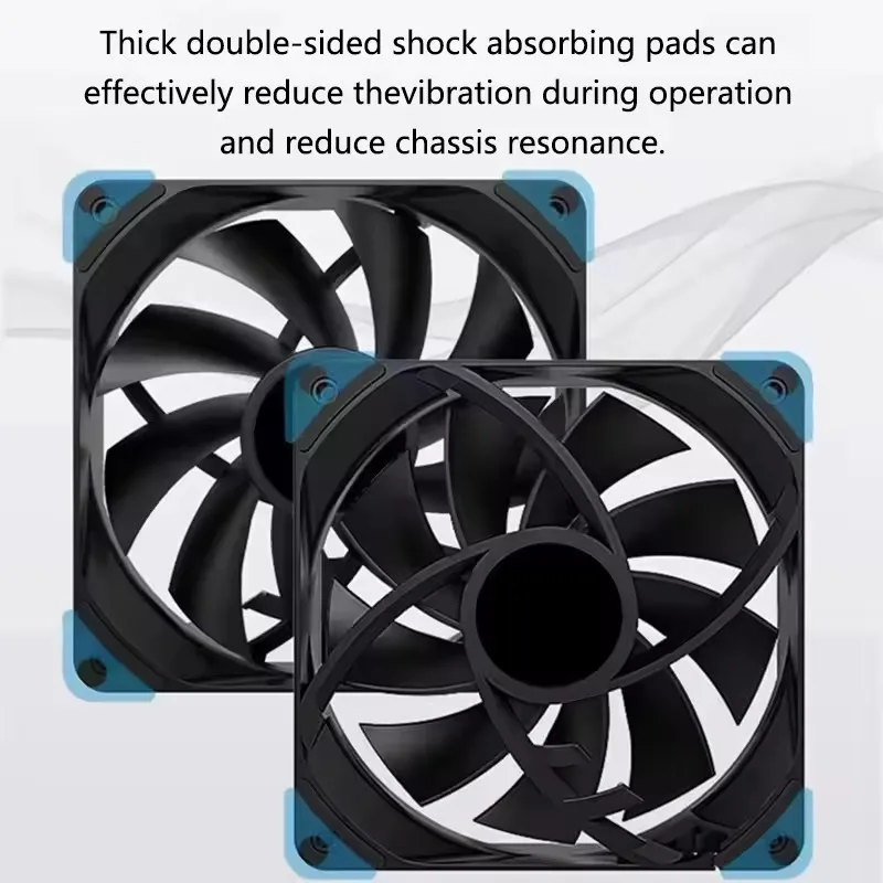 ICE Whale IW-12025 120mm Cooling Fan 4Pin PWM Temperature Control 2000RPM High air volume Mute CPU Cooler Radiators PC Case Fan