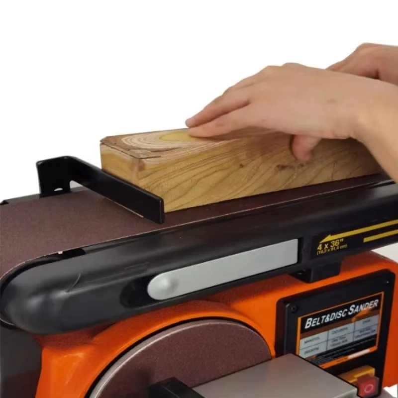 حزام صغير متعدد الوظائف وصنفرة القرص النجارة الرملي آلة طحن البولندية للخشب البلاستيكي المصنوع من سبائك الألومنيوم #4