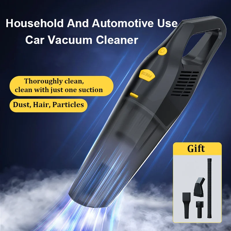 Wireless Car Vacuum Cleaner Home Car Use Convenient handheld Rechargeable Illuminating High-power 6000PA Powerful Dust Collector